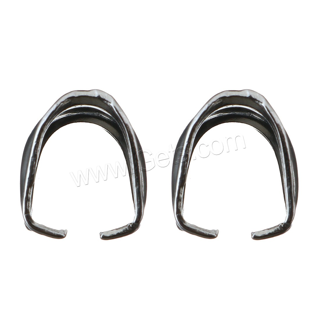 Stainless Steel Pinch Bail, plated, more colors for choice, 7x9mm,1mm, Sold By PC