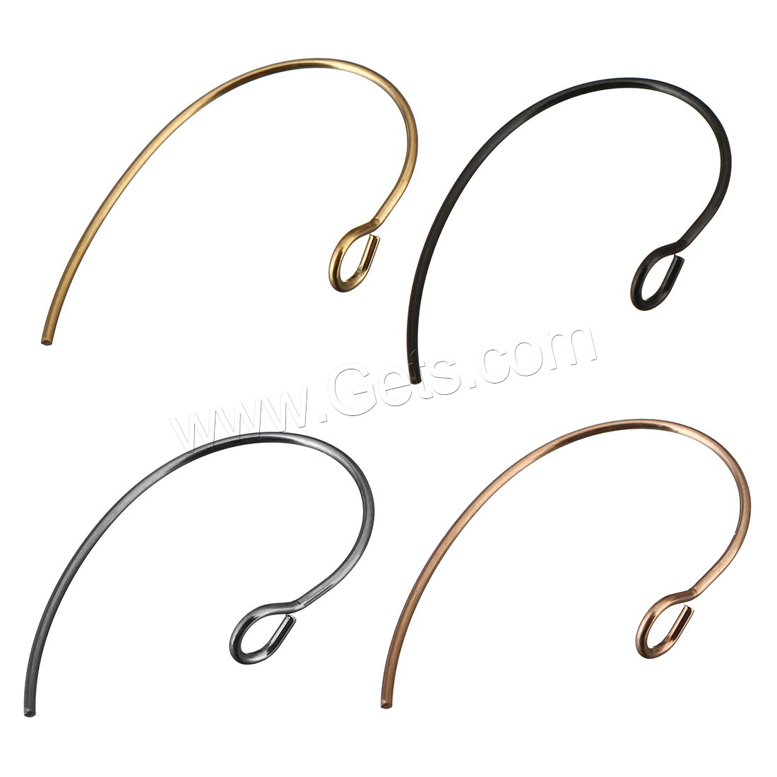Stainless Steel Hook Earwire, plated, more colors for choice, 16x25mm, Hole:Approx 3mm, Sold By PC