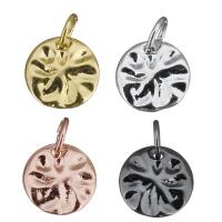Brass Jewelry Pendants, Flat Round, plated Approx 3.5mm 