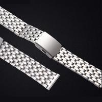 Edelstahl Uhrenarmband, Strapazierfähig & für den Menschen, Silberfarbe, 20x170mm, verkauft von PC