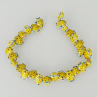 Tier Lampwork Perlen, Fisch, 16.5x20x10mm, Bohrung:ca. 2.5mm, Länge:ca. 13.5 ZollInch, ca. 30PCs/Strang, verkauft von Strang