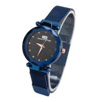 Women Wrist Watch, Zinc Alloy, with Glass & Stainless Steel, Chinese movement, plated, with magnetic & for woman & with rhinestone Approx 8.8 Inch 