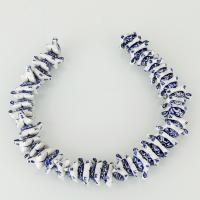 Tierische Porzellan Perlen, Schildkröter, 10x21x13mm, Bohrung:ca. 2mm, Länge:ca. 13.5 ZollInch, ca. 39PCs/Strang, verkauft von Strang