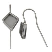 Крючок из нержавеющей стали для сережки, нержавеющая сталь, оригинальный цвет 0.8mm, внутренний диаметр:Приблизительно продается Пара
