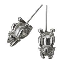 Stainless Steel Stud Earring, Animal, original color 0.7mm Approx 5mm 