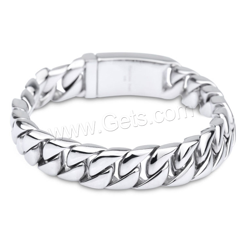 Men Bracelet, Titanium Steel, for man, more colors for choice, 220mm,12mm,4.5mm, Sold By Strand