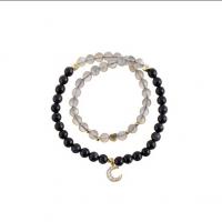 Blue Goldstone Bracelet, with Gemstone, Round, natural & for woman 220mm Approx 9 Inch 
