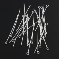 Iron Headpin, silver color plated Approx 3mm 