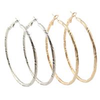 Zinc Alloy Hoop Earring, stainless steel post pin, plated, for woman lead & cadmium free 