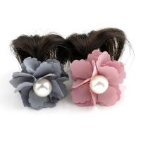 Plastic Hair Accessories, with Artificial Fibre & Cloth, for woman 