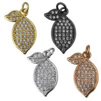 Cubic Zirconia Micro Pave Brass Pendant, plated, micro pave cubic zirconia Approx 2.5mm 