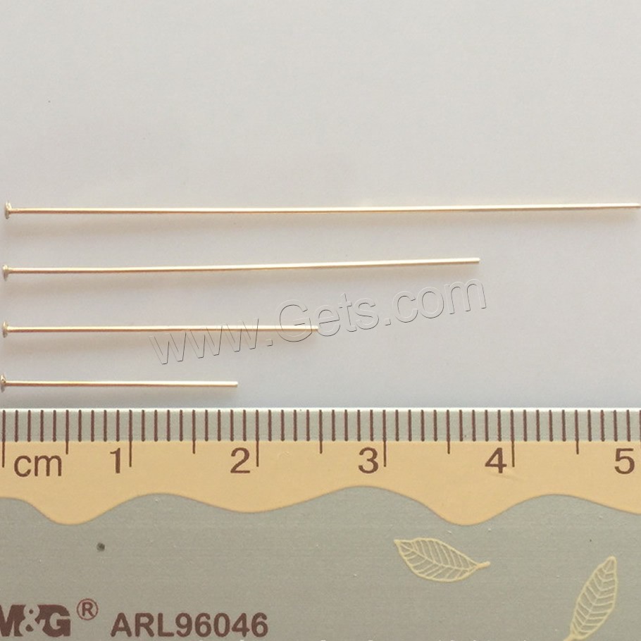 14K Gold Headpin, gold-filled, different size for choice, Sold By PC