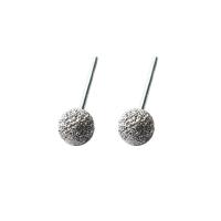 Sterling Silver Stud Earring, 925 Sterling Silver, silver color plated & for woman 