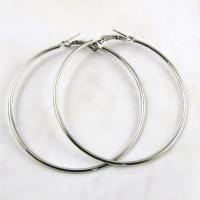Sterling Silver Hoop Earring, Tin Iron, plated & for woman 2mm 