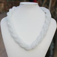 Crystal Necklace, with Magnet, plated, for woman Approx 21 Inch 