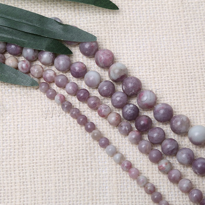 Perles lilas, Rond, poli, normes différentes pour le choix, Trou:Environ 1mm, Vendu par brin