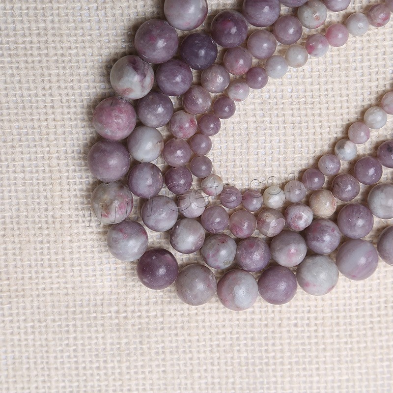 Perles lilas, Rond, poli, normes différentes pour le choix, Trou:Environ 1mm, Vendu par brin