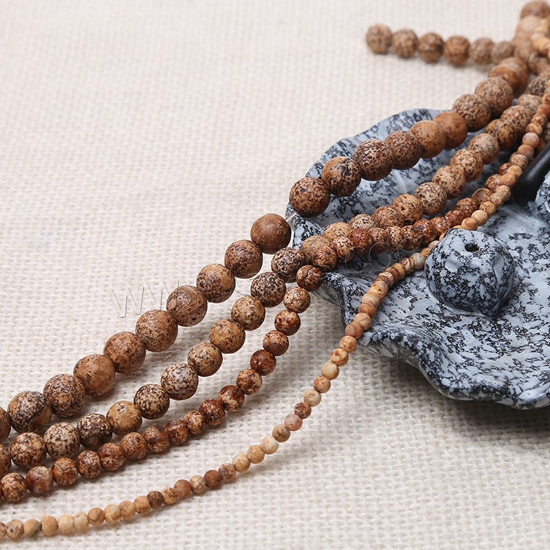 Natürlichen Baum-Achat-Perlen, Baumachat, poliert, verschiedene Größen vorhanden, Bohrung:ca. 1mm, verkauft von Strang