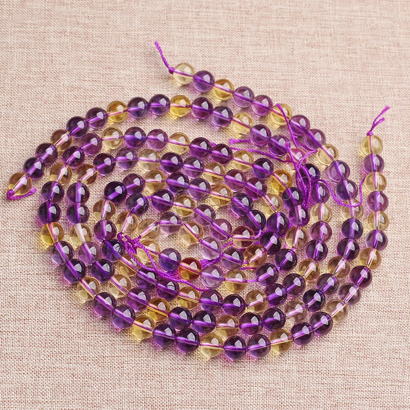 Ametrine Beads, polished, different size for choice, Hole:Approx 1mm, Sold By Strand