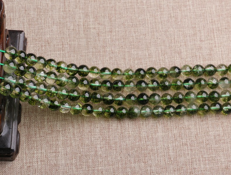 Green Phantom Quartz Beads, polished, different size for choice, Hole:Approx 1mm, Sold By Strand