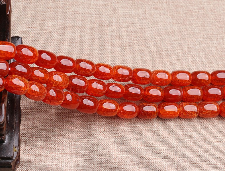 Drachenvenen Achat Perle, poliert, verschiedene Größen vorhanden, Bohrung:ca. 1mm, verkauft von Strang