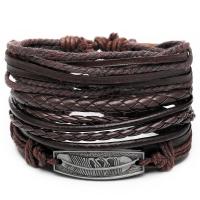 PU Leather Bracelet Set, for man, 40mm Approx 11 Inch 