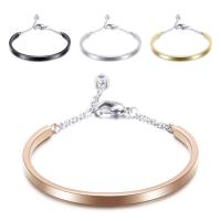 Stainless Steel Chain Bracelets, plated, for woman 3.9mm, 2.5mm Approx 7.4 Inch 