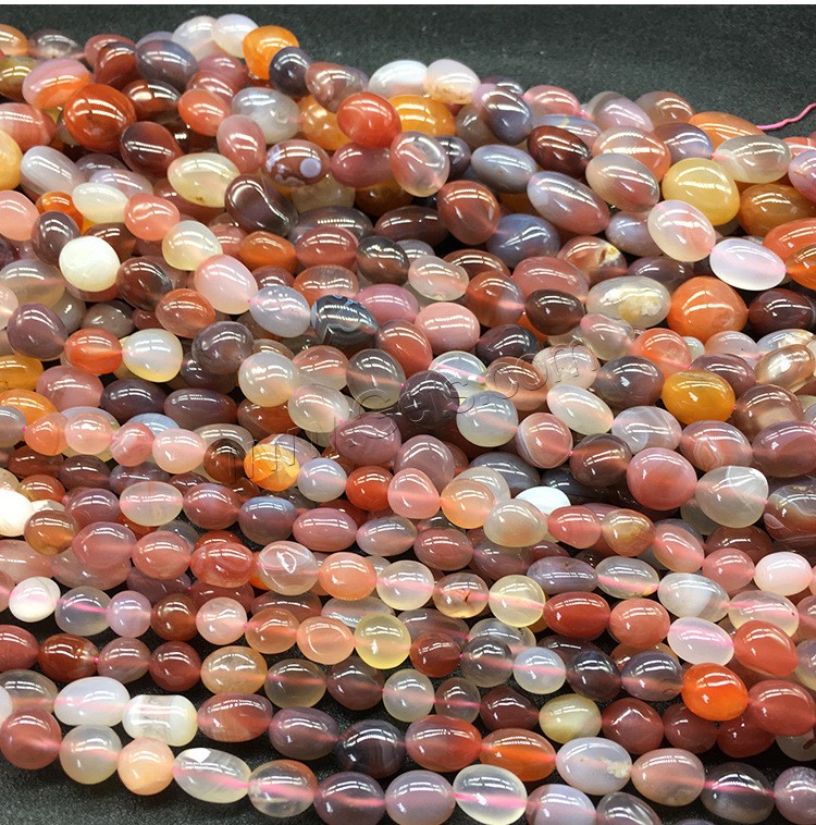 Perles agates, Agate, poli, normes différentes pour le choix, Trou:Environ 1mm, Vendu par brin