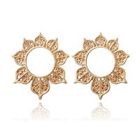 Zinc Alloy Stud Earring, Flower, plated, for woman 