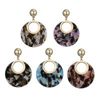 Zinc Alloy Drop Earring, with Acrylic, plated, for woman 