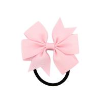 Ponytail Holder, Cloth, with Grosgrain Ribbon, Bowknot, Girl 80x80,50mm 