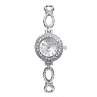 Women Wrist Watch, Zinc Alloy, with Glass, Chinese movement, plated, bowknot design & for woman & with rhinestone nickel, lead & cadmium free Approx 7 Inch 