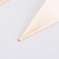 Zinc Alloy Stud Earring, 316L stainless steel post pin, Triangle, plated, for woman lead & cadmium free, 5.5cm,2.5cm Approx 2.16 Inch 