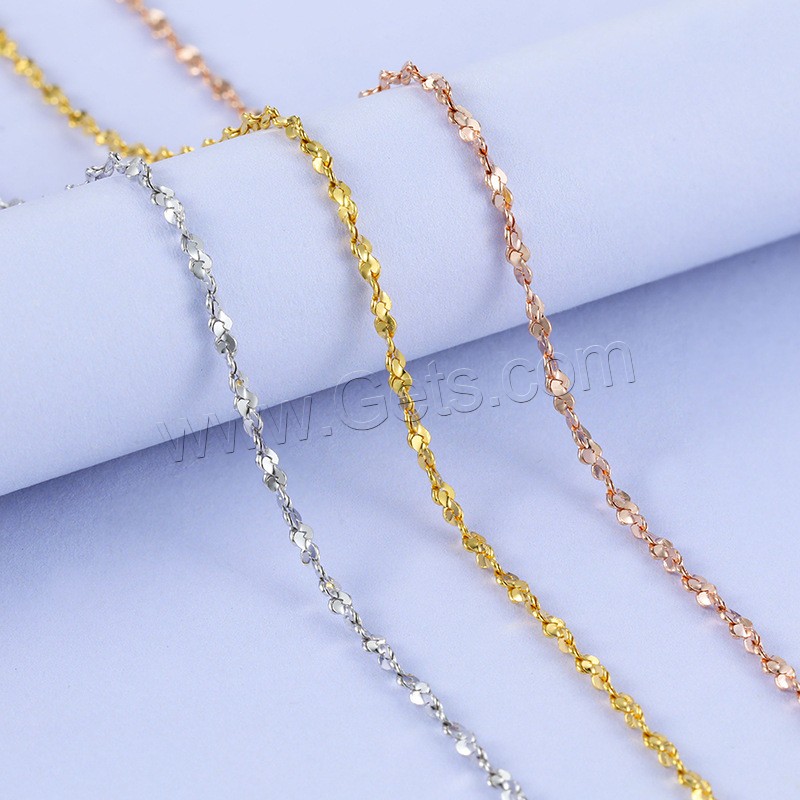 Brass Beading Chains, plated, Babys Breath Chain & different length for choice, more colors for choice, Sold By Strand