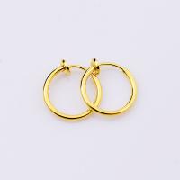 Brass Clip Earring, plated, Unisex 
