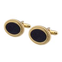 Brass Cufflinks, gold color plated, durable & Unisex 