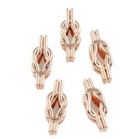 Zinc Alloy Spacer Bar, rose gold color plated Approx 