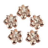 Zinc Alloy Spacer Bar, Flower, rose gold color plated Approx 