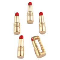 Zinc Alloy Spacer Bar, Lipstick, gold color plated Approx 