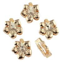 Zinc Alloy Spacer Bar, Flower, gold color plated Approx 