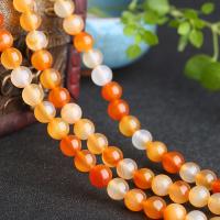 Perles de Agate en couleur original, agate de couleur originale, Rond, naturel, normes différentes pour le choix, Niveau AAAAAA Environ 1mm Environ 15 pouce, Vendu par brin