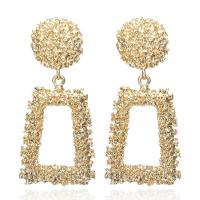 Zinc Alloy Drop Earring, Flower, plated, embossed & for woman nickel, lead & cadmium free, 75mmx34mm 