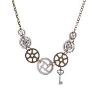 Zinc Alloy Necklace, Gear Wheel, plated, for man .77 Inch 