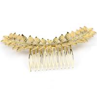 Zinc Alloy Decorative Hair Comb, plated, for woman 