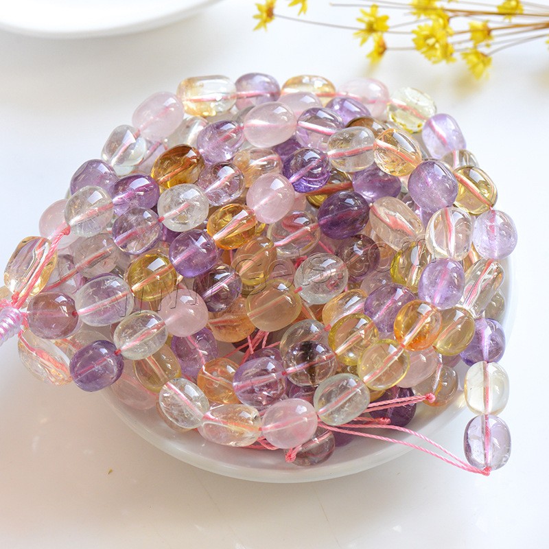 Perles nature de couleur Mix, Cristal naturel, naturel, DIY, multicolore, Vendu par brin
