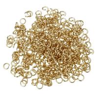 Stainless Steel Open Jump Ring, 304 Stainless Steel, gold color plated, 4mm, 0.8mm Approx 2.5mm 