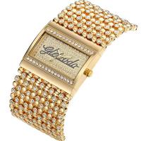 Women Wrist Watch, Zinc Alloy, with Glass, Chinese movement, plated, Life water resistant & for woman & with rhinestone Approx 10 Inch 