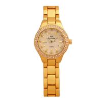 Women Wrist Watch, Zinc Alloy, with Glass & Rhinestone & Stainless Steel, Japanese movement, plated, micro pave rhinestone & for woman 15mm Approx 7.88 Inch 