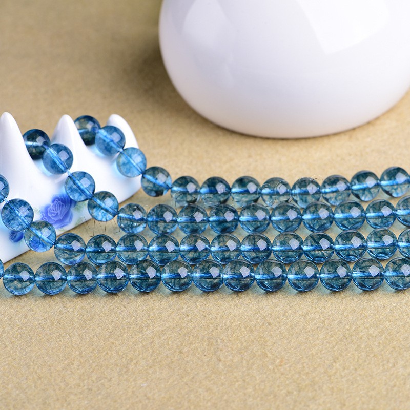 Blue Quartz Beads, natural, DIY & different size for choice, blue, Sold By Strand