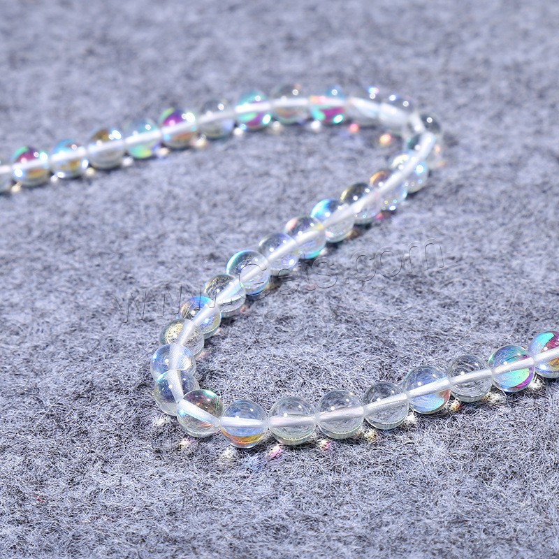 Mondstein Perlen, poliert, DIY & verschiedene Größen vorhanden, weiß, Länge:ca. 15 ZollInch, verkauft von Strang